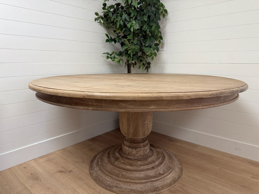 Ophelia & Co. - Attah Mahogany Solid Wood Dining Table - Front