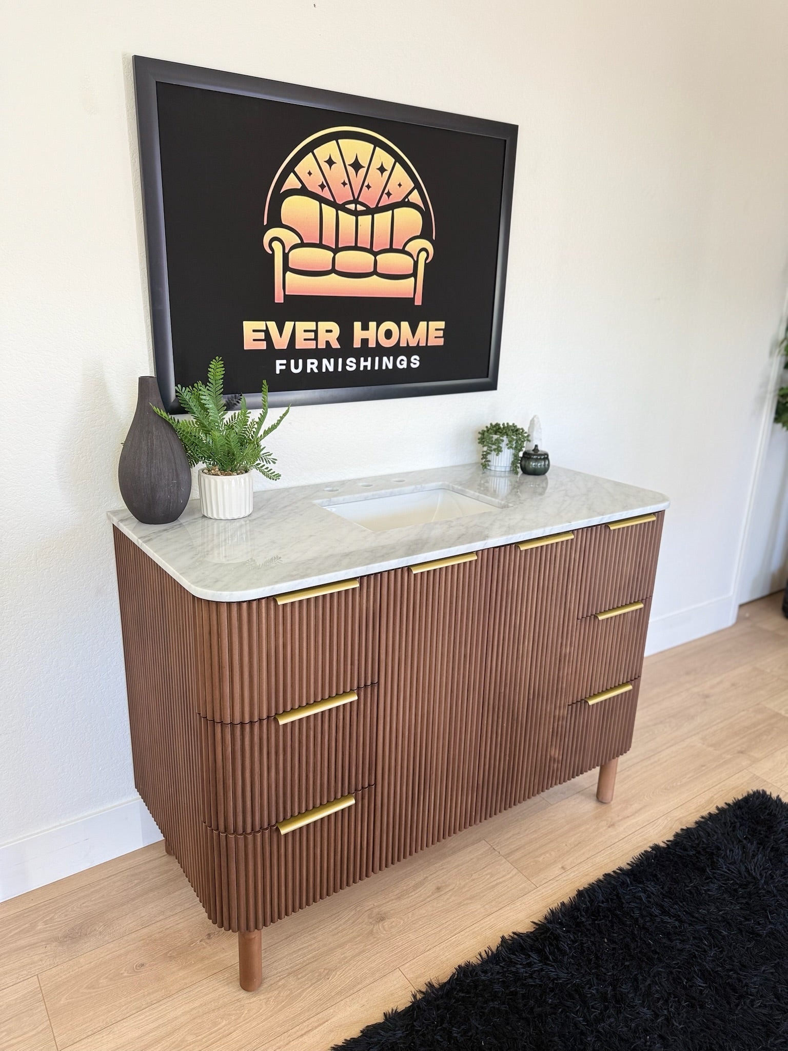 Nova 48 Marble Top Single Sink Vanity