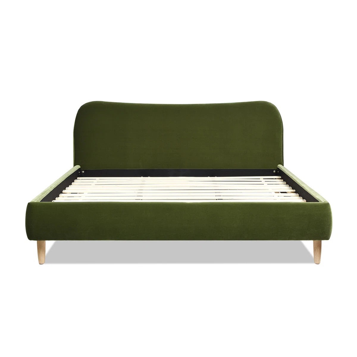 Latitude Run Derte Upholstered Sleigh Bed Front