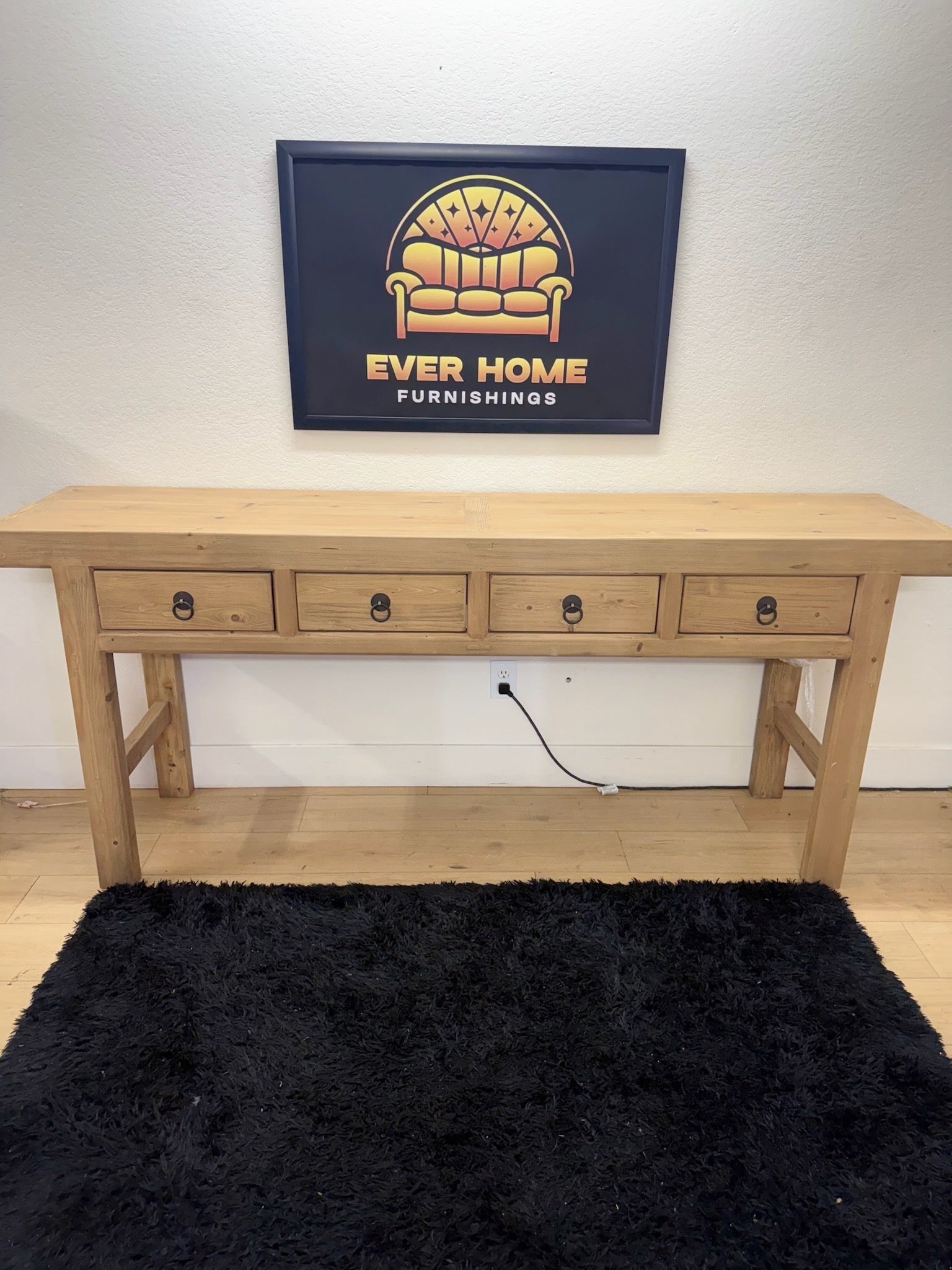 Umber 86.5in Solid Wood Console Table