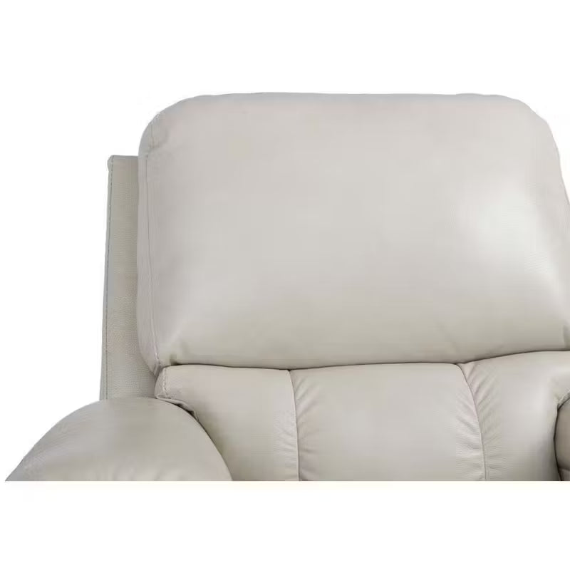 La-Z-Boy Greyson Leather Match Power Rocking Recliner with Power Headrest and Lumbar - Head Rest
